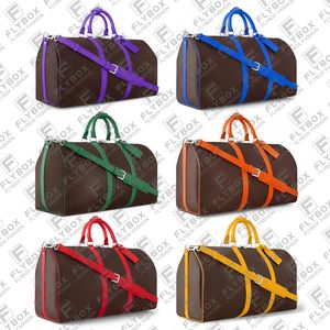 M46769 M46770 M46771 M46773 M46775 Keepall 50CM Sac de voyage Sacs polochons Unisexe Mode Luxe Designer Sac à bandoulière Fourre-tout Sac à main TOP Qualité Livraison rapide