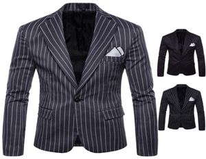 M4xl printemps automne design rayé Blazer Unique Blazers Blazers Blazer Jacket Slim Fit Jaqueta Fashion Suit Men Coats Casual J15644573