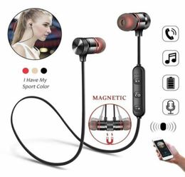 M5 Bluetooth oortelefoon sport halsband magnetische draadloze headset stereo oordopjes muziek metalen hoofdtelefoon met microfoon voor moblie telefoons2984115