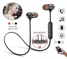 Écouteur Bluetooth M5 Sports Casque de casque magnétique magnétique Écouteurs stéréo Écouteurs Music Métal avec micro pour téléphones Mobe6246554