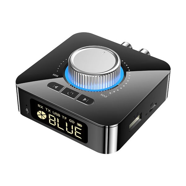 M5 LED affichage Bluetooth émetteur Audio récepteur 3.5mm AUX R/L RCA TF/u-disk Jack stéréo adaptateur sans fil BT5.0