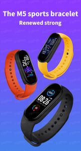 M5 Smart Armband Mannen Dames Hartslag Monitor Bloeddruk Fitness Tracker SmartWatch Band 5 Sport horloge voor iOS Android