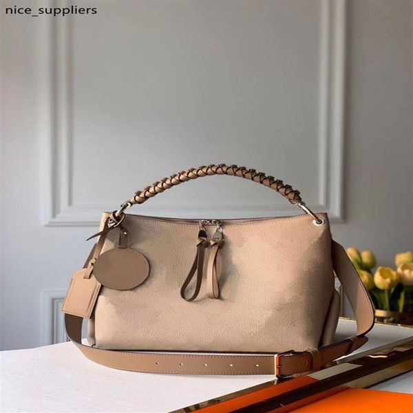 M56073 MAHINA BARRF DE CUERO PERMINADO CON EL PATRO BOLSOS DE SOMBROS BEAUBOURG MM HOBO BOG