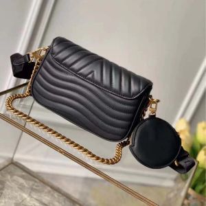 M56461 designer Tas New Wave Multi-Pochette crossbody handtas 2 sets gewatteerde rundleer ronde portemonnee 2 stks veelzijdige mode Schoudertas