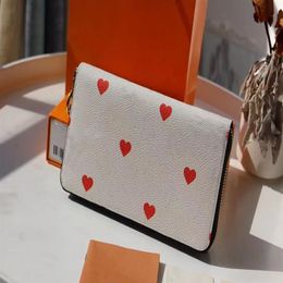 M57491 Jeu sur le portefeuille zippy Couleurs pop porte-carte de haute qualité portefeuille avec carterbag de poussière de fleurs et boîte M80305 Zippy COI285Y