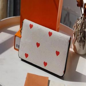 M57491 Jeu sur le portefeuille zippy Couleurs pop porte-carte de haute qualité portefeuille avec carterbag de poussière de fleurs et boîte M80305 Zippy COI285Y