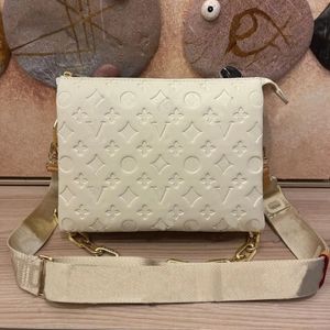 M57783 M57790 COUSSIN PM vrouwen tas echt kalfsleer reliëf Chain carry Purse clutch crossbody handtas shoulerbag 26CM