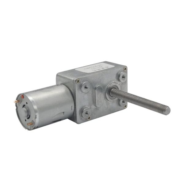 M6*50 mm de eje largo DC 6V 12V 24 V Motor de engranaje de gusano Motor eléctrico