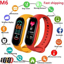 M6 Smart Band Fitness Tracker Polsband Bracelet STAMPERPORT Smart Watch Bluetooth 4.0 Band M6 Color Screen Smart Bracelet