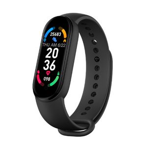 Pulsera inteligente M6 Frecuencia cardíaca Presión arterial Podómetro Bluetooth Música Clima Monitor de sueño Pulsera deportiva, Aplicación de regalo para niños, 1 paquete de 10 piezas