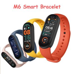 M6 Smart Bracelet Watch Fitness Tracker SmartBand Heartband Blood Pressure Monitor Smart Band voor Xiaomi IOS Android -telefoon
