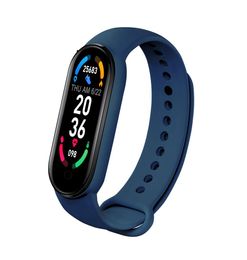 M6 Bracelet intelligent regarde les hommes les femmes regardent les sports de suivi du fitness cardiaque pour Apple Xiaomi Android Smartwatch5589668