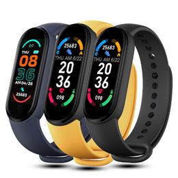 M6 Smart Watch Men Women Fitness Sports Smart Band FitPro -versie Bluetooth Music Hartslag Take Pictures Blooddruk Monitor Fitness Tracker Martwatch