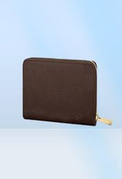 M60002 Luxe ontwerper Zippy Organizer Wallet Women039S Zipper Long Wallets Mono Gram Canvers Leather2821680