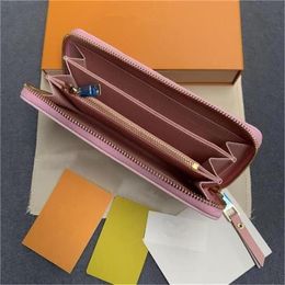 M60017 Mode Dames Portemonnee Zwart empreinte clutch dame dames lange portemonnee pu leer enkele rits portefeuilles klassieke portemonnee kaarthouder 06