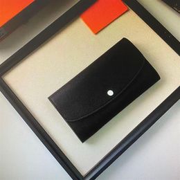 M60143 IRIS portefeuille en cuir grainé Mahina motif perforé femmes portefeuille Long pochette à rabat portefeuilles dame fermeture éclair porte-carte Pu261b