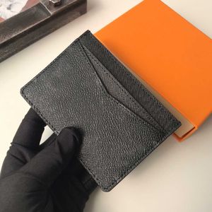 M60166 Met Doos Mannen Ontwerpers Kaarthouders Luxurys Dames Zakelijke Credit Portemonnee Lederen Munt Pouch Top Kwaliteit Sleutel Mini Wallet Bank Bag