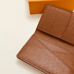 M60502 Pocket Organizer Card Holder Designer Mens Slim Slender Meerdere Brazza Marco Mini Bi-voudige Zippy XL Wallet Case Key Pouch P255X
