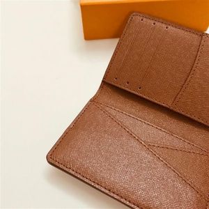 M60502 Pocket Organizer Card Holder Designer Mens Slim slanke Meerdere Brazza Marco Mini Bi-voudige Zippy XL Wallet Case Key Pouch P278B
