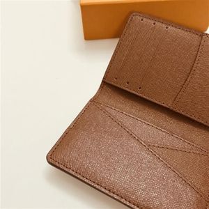 M60502 Pocket Organizer Card Holder Designer Mens Slim slanke Meerdere Brazza Marco Mini Bi-voudige Zippy XL Wallet Case Key Pouch P262H
