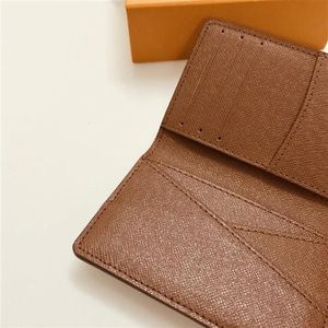 M60502 Pocket Organizer Card Holder Designer Mens Slim slanke Meerdere Brazza Marco Mini Bi-voudige Zippy XL Wallet Case Key Pouch P2436