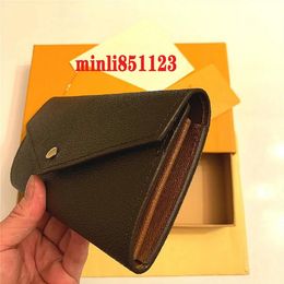 M60531 SARAH WALLET Diseñador Mujer Largo Sobre Solapa Emilie Josephine Monedero Tarjeta Llave Monedero Monedero Mini Pochette Acce337F