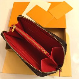 M60742 CLEMENCE WALLET Designer Dames Zippy Long Canvas CLeMENCE Sleutel Portemonnee Pouch Portemonnee Kaarthouder Case Mini Pochette Access269y