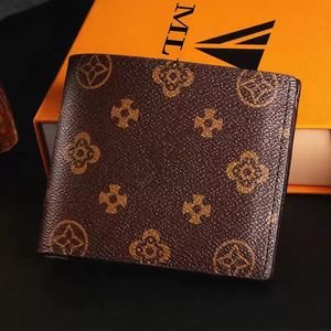 M608950 Hoogwaardige Luxurys Designers Wallets Kaarthouder Frankrijk Paris Plaid Style Mens Women High-End Wallet met doos en stofzak