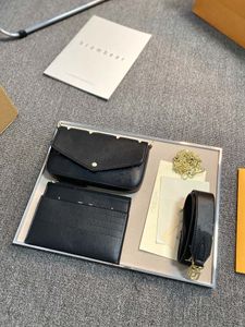 M61276 Women Luxury Designer Bags 2023 Dames Schoudertassen Messenger portemonnees Handtas Wallet Pochette Felicie 3-delige stijl en een gouden ketting