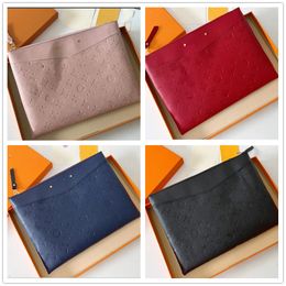 M62937 DAILY POUCH Bolso de mano de diseñador para mujer, carteras con cremallera, Pochette, bolsas de sobre de viaje, organizador Etui Voyage Lady, bolso para teléfono móvil, monedero para tarjetas