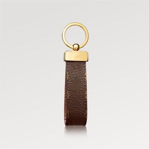 M65221 Dragonne Key Holder Wallet Designer Canvas KeyChain Car Key Chain Ring Bag Charm Pohette Accessoires ID Naam Tag Stamp261T