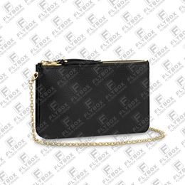M68568 M63916 Bolsa de cadena Pochette Doble Zip Shoulder Bagbody Women Fashion Luxury Designer Handbag Bold Bols