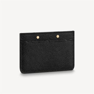 M69171 Holder de carte en relief floral Designer Womens Mini Sarah Clemence Key Pouche Pochette Accessoires Coin Purse Oeo Porte Cartes 276E