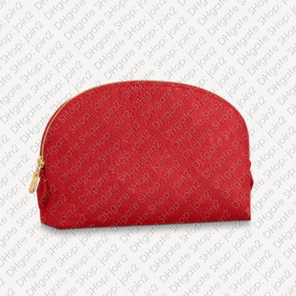 M69414 POCHETTE COSMÉTIQUE PM GM Designer Femmes Maquillage Beauté Trousse De Toilette Trousse De Toilette Dopp Kit Bijoux Rouge À Lèvres Sac Empreinte Embossed Cuir Nice