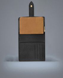 M69432 femmes mode fuchsia rose brun designer luxe julitte portefeuille sac à bourse clés clés porte-cartes décontractées portefeuille haspy portefeuille 7553095