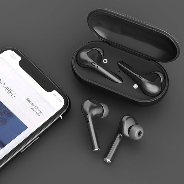 M6s TWS Mini Écouteurs Bluetooth Mini Emission sans fil TRUE STEREO EARBUDS BLUETOOTH 5.0 casque avec boîte à chargement Smartphone Android