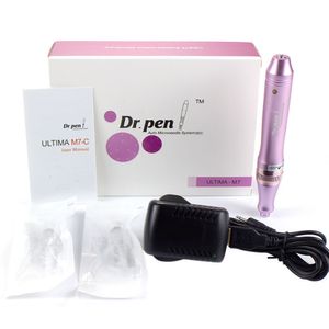 M7C Dr.Pen Derma Pen Auto Microneedle System Longueurs d'aiguille réglables 0.25mm-2.5mm Rouleau de tampon électrique Anti Ance Spot