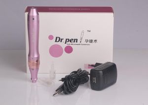 M7-C Purple Dr. Pen Derma Pen Auto Micro Naald Systeem Verstelbare Naaldlengtes Elektrische Dermapen Stamp Dhmiliair Operatie 10pcs / Party DHL