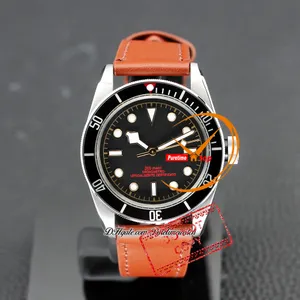 M79230 A21J MONTRE MENSEAUX AUTOMATIQUE 41 mm Célier en acier Noir Marqueurs rouges blancs Brown En cuir STRAP Sports Montres