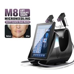 M8 Microneedling fractionné RF Machine Micro Needling Morpheus 8 Élimination des rides du visage Resserrement de la peau Rajeunissement Anti-âge Lifting Remodelage Collagène
