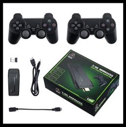 M8 Game Consoles 4K 2.4G Dubbele Draadloze 10000 Games 64G Retro Klassieke Gaming Gamepads TV Familie Controller