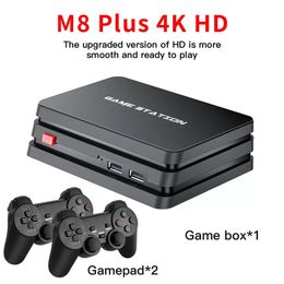 M8 Plus videogame Console Nostalgic Host 4K HD 32G/64G 10000 Games voor PS1 2.4G Wireless Game Controller