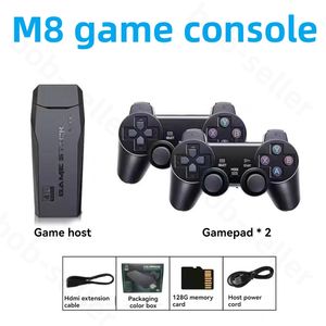 M8 Juegos portátiles Reproductores Consola de videojuegos inalámbricos Controlador digital Cargador inalámbrico Gamepad Accesorios de consola en casa Arcade para Wifi TV Android IOS