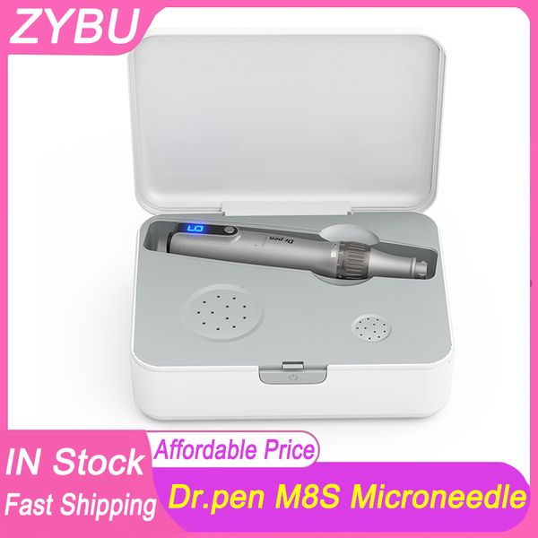 M8 Upgrade Dr.pen M8S Soins de la peau Microneedling Machine de beauté Facial Mesotherpay Dermapen MTS Outil Croissance des cheveux Anti-reflux Aiguilles Cartouches Derma Dr Pen