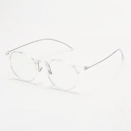 M8062 ultra-léger TR90 lait curry couleur lunettes cadre femmes puissance réglable petit visage ovale myopie lunettes titane jambe cadre