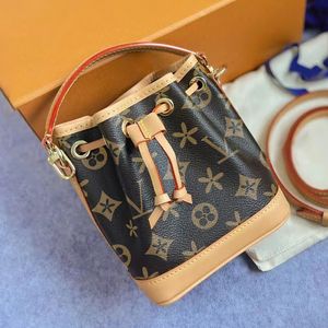 M81266 M46291 oude bloem lederen NANO NOE bucket bag dames luxe designer heren clutch de draagtassen cross body handtas trekkoord make-up mini reizen schoudertassen