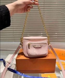 M82208 Mini Bumbag Belt Coffre S Summer Womens Tote Handbag Clutch Sac Mens Mens Fanny Pack Pink Designer Pochette Crossbody Cuir Sacs