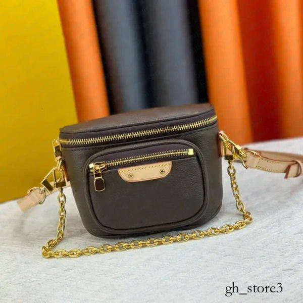 M82335 Mini Bumbag Cinturón Bolsa de cofre Luxurys Summer para mujer Bolso de bolso Bolso de cintura para hombres Fanny Pack Pochette Pochette Pochette Crossbody Leather Shoulder Bolsas 788