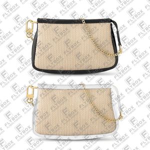 M82472 Mini Pochette Accessoires kettingzakken munt portemonnee portemonnee sleutel zakje creditcardhouder vrouwen mode luxe ontwerper TOTE TOP KWALITEIT TURNE SNEL