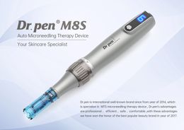 Le stylo à micro-aiguilles sans fil M8s Dr pen améliore en toute sécurité les rides de la peau, l'anti-âge, la prolifération du collagène et soulage la peau sèche